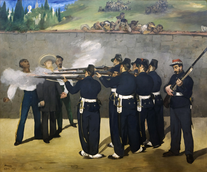 Signatur: unten links "Manet 19.Juin 1867"